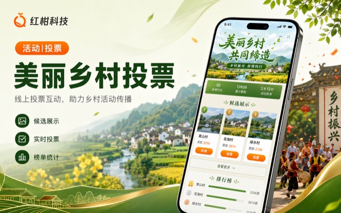 美丽乡村投票案例封面