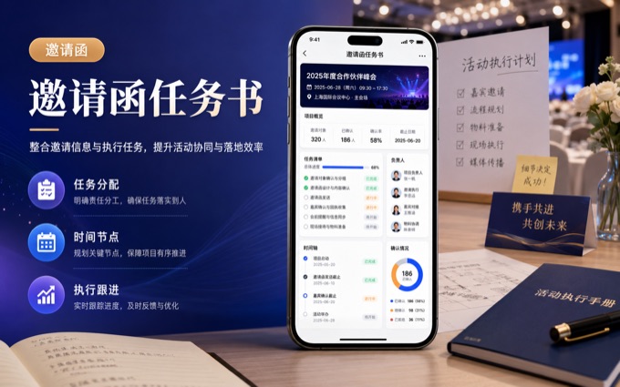 邀请函任务书案例封面